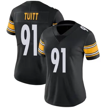 Nike Stephon Tuitt Women's Limited Pittsburgh Steelers Black Team Color Vapor Untouchable Jersey