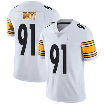 Nike Stephon Tuitt Youth Limited Pittsburgh Steelers White Vapor Untouchable Jersey