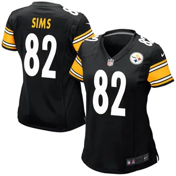 Nike Steven Sims Women's Game Pittsburgh Steelers Black Team Color Jersey