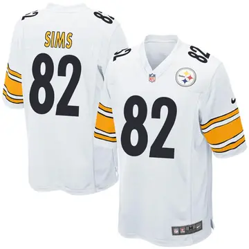 Nike Steven Sims Youth Game Pittsburgh Steelers White Jersey