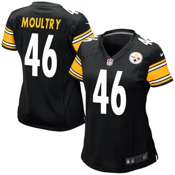 Nike T.D. Moultry Women's Game Pittsburgh Steelers Black Team Color Jersey
