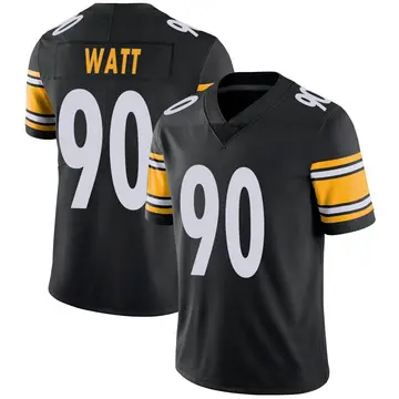 Nike T.J. Watt Men's Limited Pittsburgh Steelers Black Team Color Vapor Untouchable Jersey