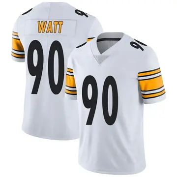 Nike T.J. Watt Men's Limited Pittsburgh Steelers White Vapor Untouchable Jersey