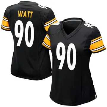 Nike T.J. Watt Women's Game Pittsburgh Steelers Black Team Color Jersey