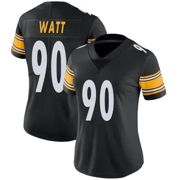 Nike T.J. Watt Women's Limited Pittsburgh Steelers Black Team Color Vapor Untouchable Jersey