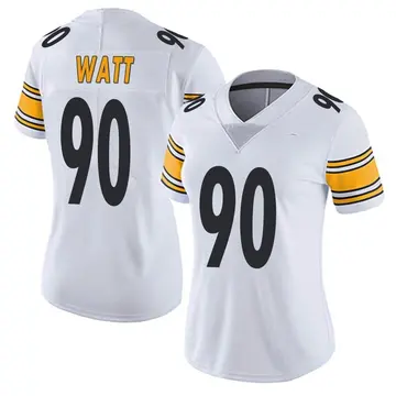 Nike T.J. Watt Women's Limited Pittsburgh Steelers White Vapor Untouchable Jersey