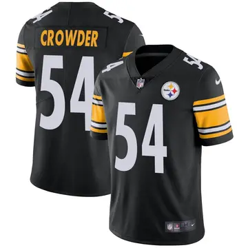 Nike Tae Crowder Men's Limited Pittsburgh Steelers Black Team Color Vapor Untouchable Jersey