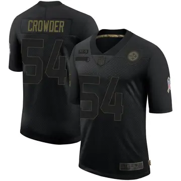 Nike Tae Crowder Youth Limited Pittsburgh Steelers Black 2020 Salute To Service Jersey