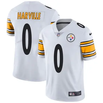 Nike Tavin Harville Men's Limited Pittsburgh Steelers White Vapor Untouchable Jersey