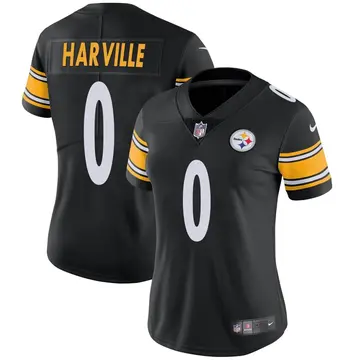 Nike Tavin Harville Women's Limited Pittsburgh Steelers Black Team Color Vapor Untouchable Jersey