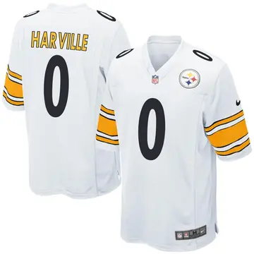 Nike Tavin Harville Youth Game Pittsburgh Steelers White Jersey