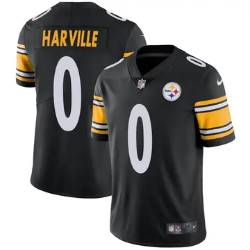 Nike Tavin Harville Youth Limited Pittsburgh Steelers Black Team Color Vapor Untouchable Jersey