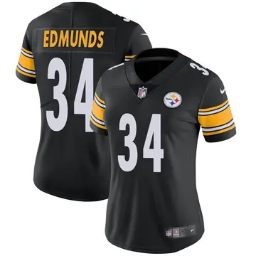 Nike Terrell Edmunds Women's Limited Pittsburgh Steelers Black Team Color Vapor Untouchable Jersey