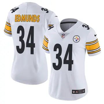 Nike Terrell Edmunds Women's Limited Pittsburgh Steelers White Vapor Untouchable Jersey