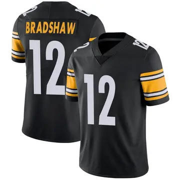 Nike Terry Bradshaw Men's Limited Pittsburgh Steelers Black Team Color Vapor Untouchable Jersey