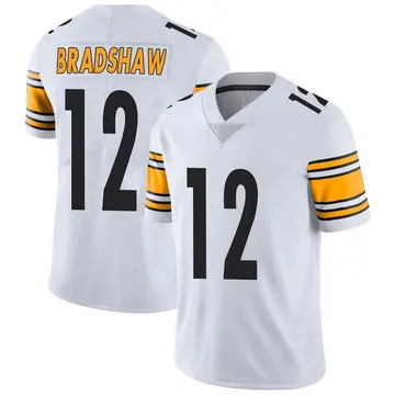 Nike Terry Bradshaw Men's Limited Pittsburgh Steelers White Vapor Untouchable Jersey