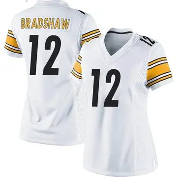 Nike Terry Bradshaw Women's Game Pittsburgh Steelers White Jersey
