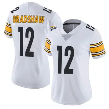 Nike Terry Bradshaw Women's Limited Pittsburgh Steelers White Vapor Untouchable Jersey