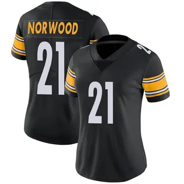 Nike Tre Norwood Women's Limited Pittsburgh Steelers Black Team Color Vapor Untouchable Jersey