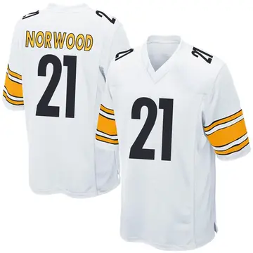Nike Tre Norwood Youth Game Pittsburgh Steelers White Jersey