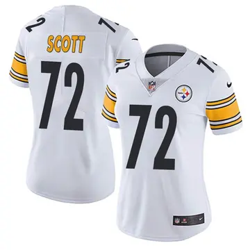 Nike Trent Scott Women's Limited Pittsburgh Steelers White Vapor Untouchable Jersey