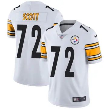 Nike Trent Scott Youth Limited Pittsburgh Steelers White Vapor Untouchable Jersey