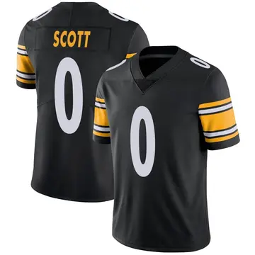 Nike Trenton Scott Men's Limited Pittsburgh Steelers Black Team Color Vapor Untouchable Jersey