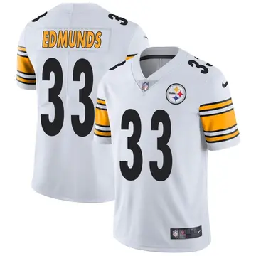 Nike Trey Edmunds Youth Limited Pittsburgh Steelers White Vapor Untouchable Jersey