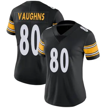 Nike Tyler Vaughns Women's Limited Pittsburgh Steelers Black Team Color Vapor Untouchable Jersey