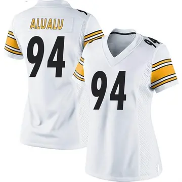 Nike Tyson Alualu Women's Game Pittsburgh Steelers White Jersey