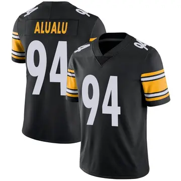 Nike Tyson Alualu Youth Limited Pittsburgh Steelers Black Team Color Vapor Untouchable Jersey