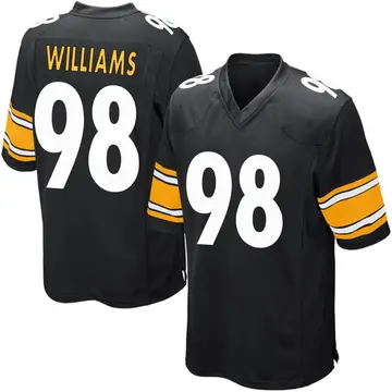 Nike Vince Williams Men's Game Pittsburgh Steelers Black Team Color Jersey