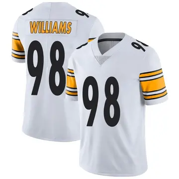 Nike Vince Williams Men's Limited Pittsburgh Steelers White Vapor Untouchable Jersey