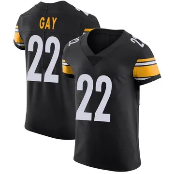 Nike William Gay Men's Elite Pittsburgh Steelers Black Team Color Vapor Untouchable Jersey