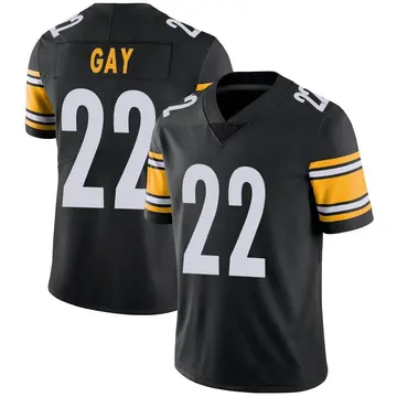 Nike William Gay Men's Limited Pittsburgh Steelers Black Team Color Vapor Untouchable Jersey