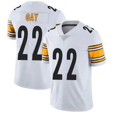 Nike William Gay Men's Limited Pittsburgh Steelers White Vapor Untouchable Jersey