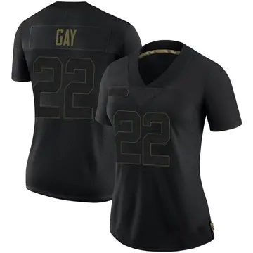 Nike William Gay Women's Limited Pittsburgh Steelers Black 2020 Salute To Service Jersey