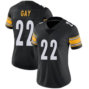 Nike William Gay Women's Limited Pittsburgh Steelers Black Team Color Vapor Untouchable Jersey