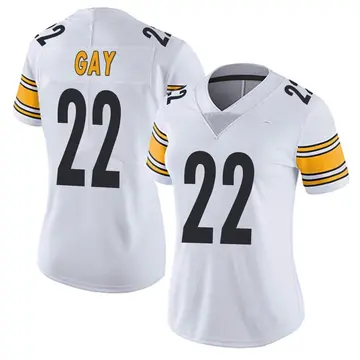 Nike William Gay Women's Limited Pittsburgh Steelers White Vapor Untouchable Jersey