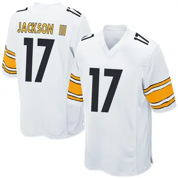 Nike William Jackson III Men's Game Pittsburgh Steelers White Jersey