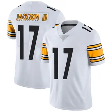 Nike William Jackson III Men's Limited Pittsburgh Steelers White Vapor Untouchable Jersey
