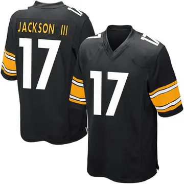 Nike William Jackson III Youth Game Pittsburgh Steelers Black Team Color Jersey