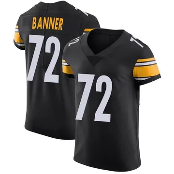 Nike Zach Banner Men's Elite Pittsburgh Steelers Black Team Color Vapor Untouchable Jersey