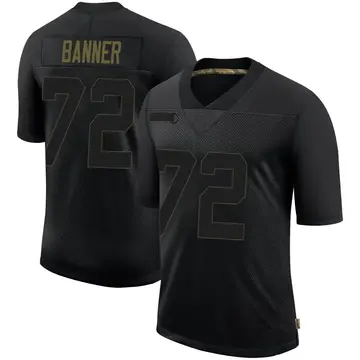 Nike Zach Banner Men's Limited Pittsburgh Steelers Black 2020 Salute To Service Jersey