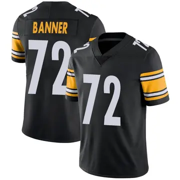 Nike Zach Banner Men's Limited Pittsburgh Steelers Black Team Color Vapor Untouchable Jersey