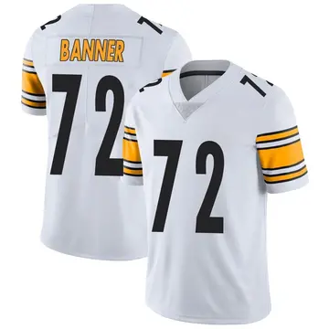 Nike Zach Banner Men's Limited Pittsburgh Steelers White Vapor Untouchable Jersey