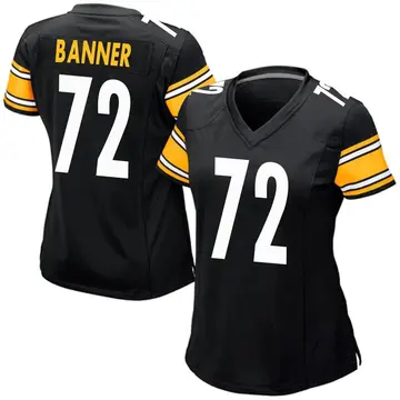 Nike Zach Banner Women's Game Pittsburgh Steelers Black Team Color Jersey