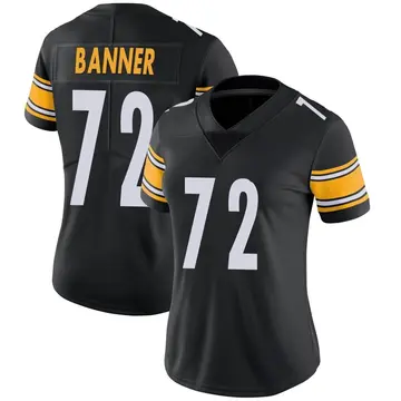 Nike Zach Banner Women's Limited Pittsburgh Steelers Black Team Color Vapor Untouchable Jersey