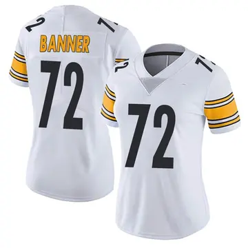 Nike Zach Banner Women's Limited Pittsburgh Steelers White Vapor Untouchable Jersey