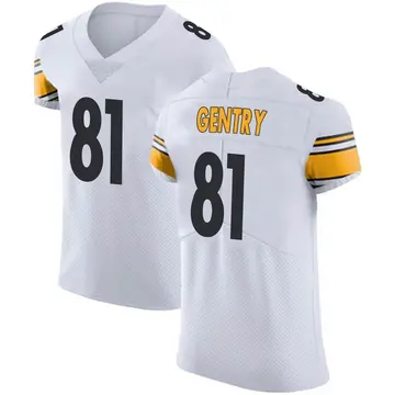 Nike Zach Gentry Men's Elite Pittsburgh Steelers White Vapor Untouchable Jersey